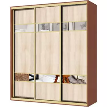 Шкаф-купе Шарм-Дизайн Классика 190х45 ясень с зеркалом