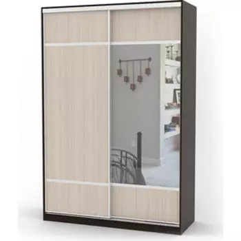 Шкаф-купе Шарм-Дизайн Комби 150х60 венге+вяз