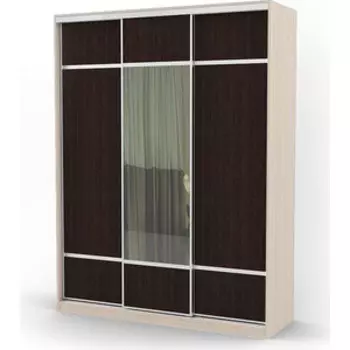 Шкаф-купе Шарм-Дизайн Комби 190х45 вяз+венге