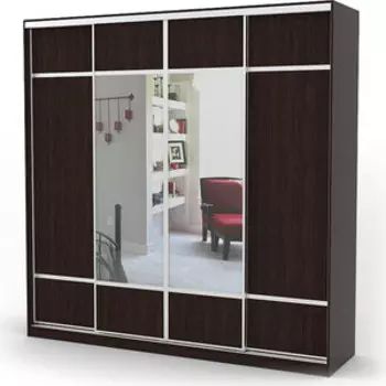 Шкаф-купе Шарм-Дизайн Комби 240х60 венге