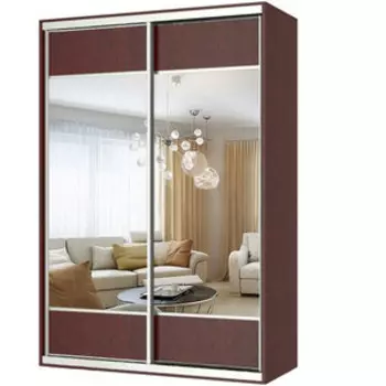 Шкаф-купе Шарм-Дизайн Премиум-33 150х60 венге с зеркалом