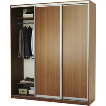 Шкаф-купе Шарм-Дизайн Премиум со штангой 240х60х220 трехдверный, орех