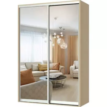 Шкаф-купе Шарм-Дизайн Респект 150х60 вяз с зеркалами