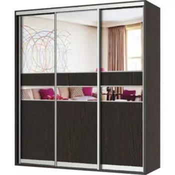 Шкаф-купе Шарм-Дизайн Шарм 180х60 зеркало с венге