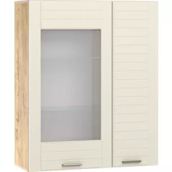 Шкаф навесной Сильва НМ 011.29 Livorno софт панакота (ПВХ) дуб бунратти