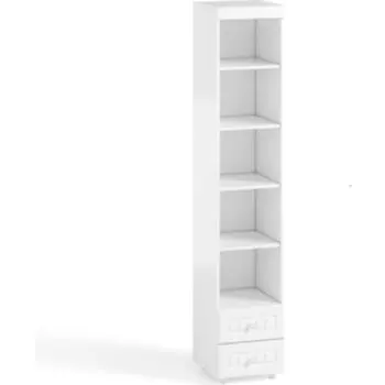 Шкаф-пенал ОЛМЕКО Монако МН-40 с ящиками, белое дерево