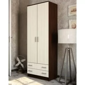 Шкаф платяной ЭРА Дуэт платяной венге-лоредо ЛДСП