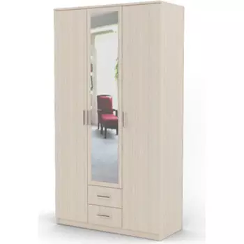 Шкаф распашной Шарм-Дизайн Трио 135х60 вяз