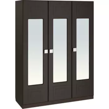 Шкаф трехстворчатый комбинированный Compass Анастасия АН-3К (с зеркалом) венге луизиана/венге