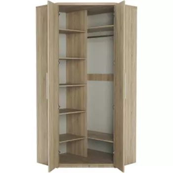 Шкаф угловой двухдверный Шарм-Дизайн Мелодия МУ-22 115х100 Дуб Сонома