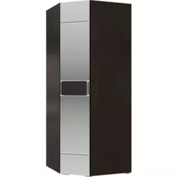 Шкаф угловой с зеркалом Мэри Престиж СП-05 венге цаво/жемчужный лён