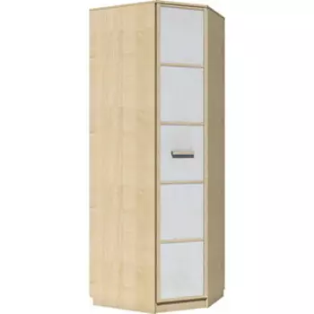 Шкаф угловой Сильва НМ 013.04-02 ПР фанк клен танзанский/белый