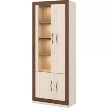 Шкаф-Витрина МЭРДЭС ШВтВ-ФСД-ФГК КШ ЛЕВ карамель/шамони