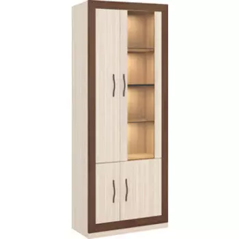 Шкаф-Витрина МЭРДЭС ШВтВ-ФСД-ФГК КШ ПРАВ карамель/шамони