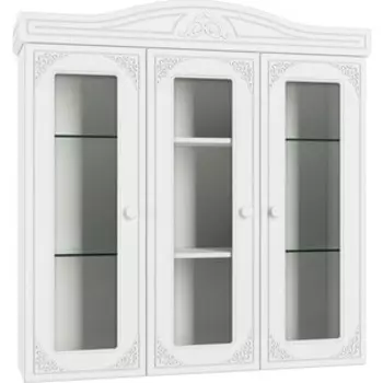 Шкаф-витрина Compass Ассоль АС-29 белое дерево