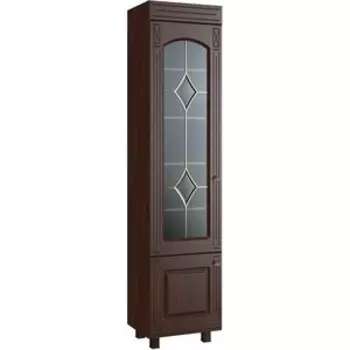 Шкаф-витрина Compass Элизабет ЭМ-4 левый орех темный