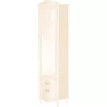 Шкаф-витрина Мебелик Джульетта, дуб шампань (П0006694)