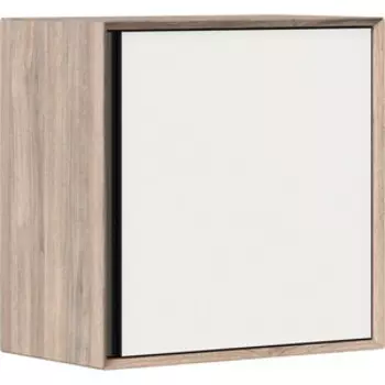 Шкаф Woodville Электра 600 вяз дымчатый / белый (559861)