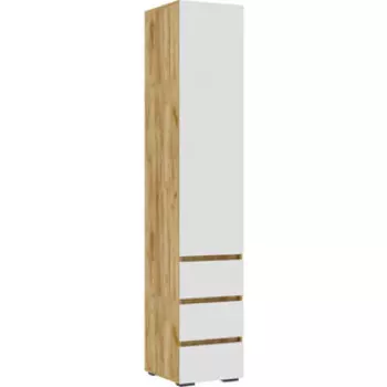 Шкаф Woodville Элла ПН 03 белый / дуб крафт золото (547987)