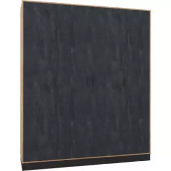 Шкаф Woodville Леви 187 дуб крафт золотой / черный / угольный камень (563863)