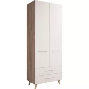 Шкаф Woodville Мариус М-01 дуб баррик / белый матовый (402334)