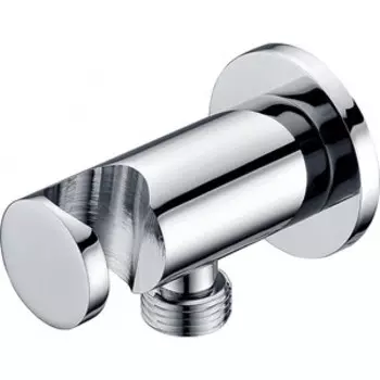 Шланговое подсоединение Aquanet Round хром (252257)