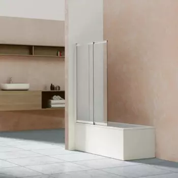 Шторка для ванной Vincea VSB-1E 100x145 прозрачная, хром (VSB-1E100CL)