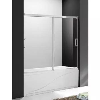 Шторка для ванны Cezares Tandem Soft VF-2 160х145 прозрачная, хром (TANDEM-SOFT-VF-2-160/145-C-Cr-IV)