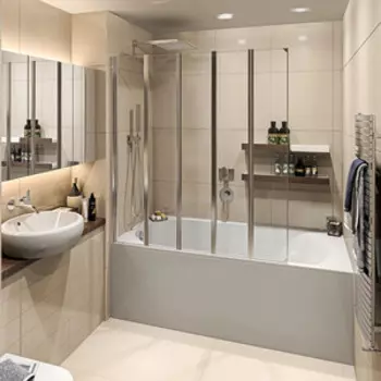 Шторка для ванны Good Door Screen GR5-120-C-CH 120х140 прозрачная, хром (ПД00082)