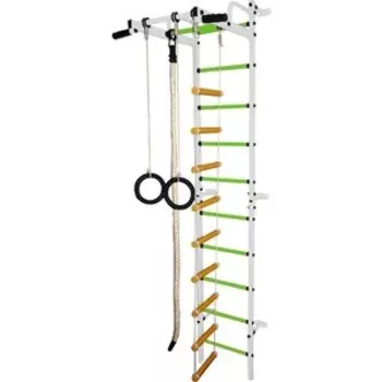 Шведская стенка Формула здоровья Карапуз белый/салатовый