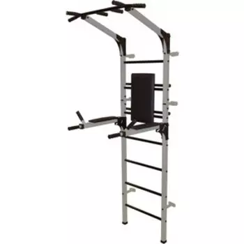 Шведская стенка Формула здоровья Олимп со складными брусьями серебристо/чёрный