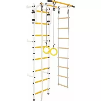Шведская стенка Юный Атлет Пристенный белый