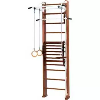 Шведская стенка Карусель 2Д.03.03 (с тренажером для осанки №2) Орех