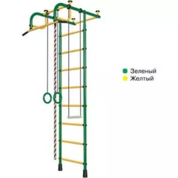 Шведская стенка Пионер 1М зелено/желтый