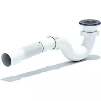 Сифон для душевого поддона АНИ пласт D50 с гофрой 320-710 мм (E115)