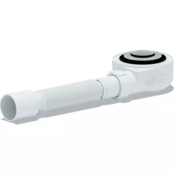 Сифон для душевого поддона АНИ пласт D50 h53 Клик-клак, с гофрой 320-710 мм (E455CL)