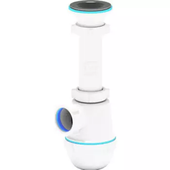 Сифон для кухонной мойки АНИ пласт Грот с решеткой D70 (A0100)