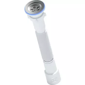 Сифон для кухонной мойки АНИ пласт с решеткой D70, гофрированный D40/50 (G106)