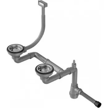 Сифон для кухонной мойки Omoikiri WK-1.5-S IN нержавеющая сталь (4998039)