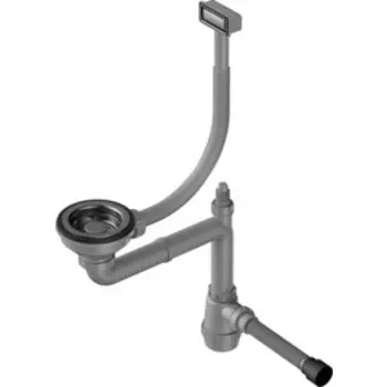 Сифон для кухонной мойки Omoikiri WK-1 GM вороненая сталь (4956483)