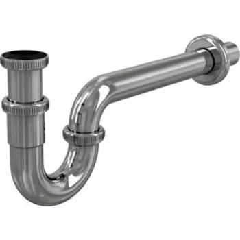 Сифон для раковины AlcaPlast D32 с накидной гайкой 1 1/4, цельнометаллический (A45E)