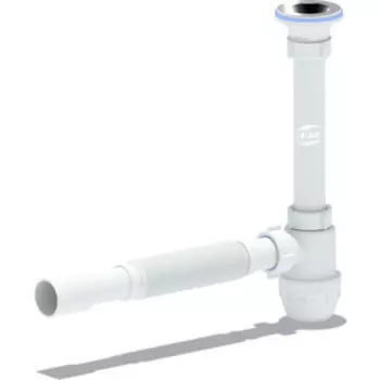 Сифон для раковины АНИ пласт 1 1/4х40 с гофрой 40-50 (C1015)