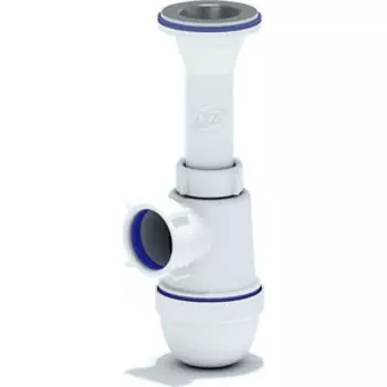 Сифон для раковины АНИ пласт 1 1/4х40 с литым выпуском (C2000)