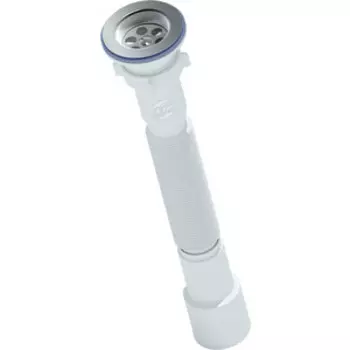 Сифон для раковины АНИ пласт гофрированный 1 1/2х40/50 с отводом стиральной машины (G108)