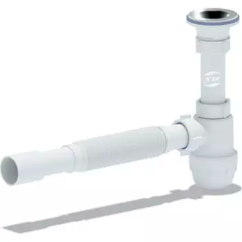 Сифон для раковины АНИ пласт Юнг 1 1/4х32 с гибкой трубой 32х32/40 (BM1015)