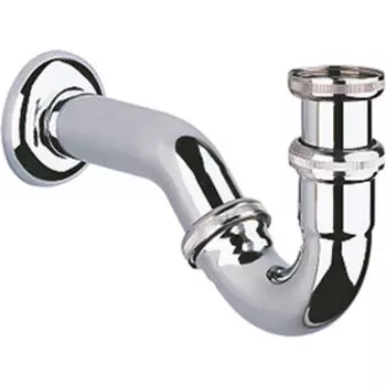 Сифон для раковины и биде Grohe D32 с накидной гайкой 1 1/4, цельнометаллический, хром (28946000)