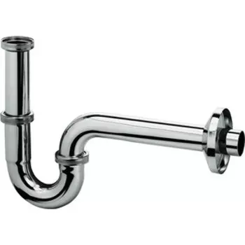 Сифон для раковины Kludi D32 с накидной гайкой 1 1/4, цельнометаллический, хром (1026505-00)