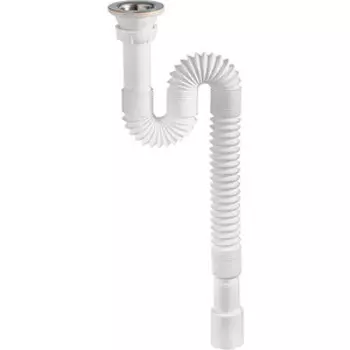 Сифон для раковины Wirquin гофрированный 1 1/4x40/50 длина 800 мм (GS2045) (30717988)