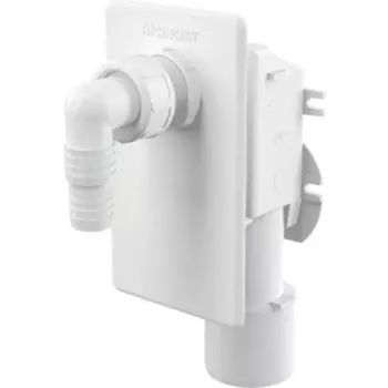 Сифон для стиральной машины AlcaPlast под штукатурку белый (APS4)