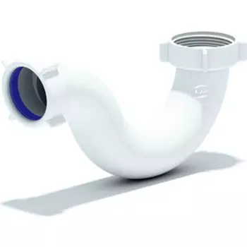 Сифон для ванны АНИ пласт без выпуска прямоточный пластик 1 1/2 (E100)